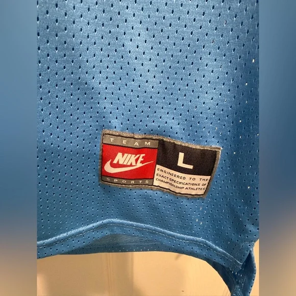 Nike Indiana State Larry Bird #33 Jersey Blue Mesh Size Large NCAA Basketball - Picture 6 of 9